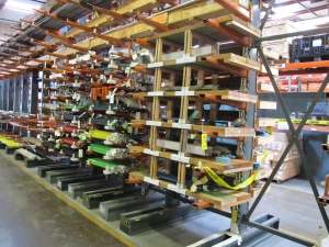 LOT ASSORTED BARS, STUDS, PIPE, GLASS, DUCT, SCREWS, ETC. (W-50) LOADING & HANDLING FEE $50-